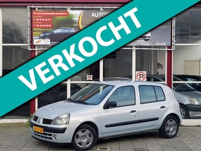 Renault Clio 1.2 16V RN 5DR 2003 Grijs Airco/NAP/VERKOCHT!