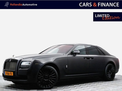 Rolls-Royce Ghost 6.6 V12 575pk Mansory Black Edition (22 inch,panodak,dvd.tv,luchtvering,pianolak)