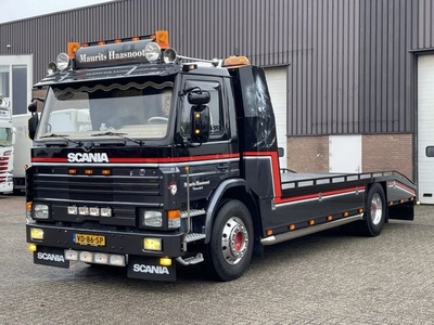 Scania P 93M - 210 / Manual / SHOWTRUCK / Oprijwagen / Lier