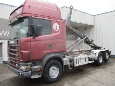 Scania R124-420 6x2 , Manual , Intarder , Airco , haakarm