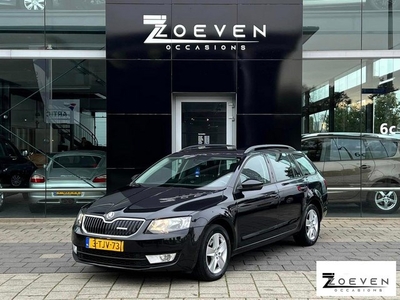 Skoda Octavia 1.6 TDI 81KW H6 Combi 2014 Zwart ECC/LMV/NAP!