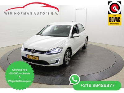 Volkswagen e-Golf Warmtepomp 136PK CCS Snellader Groot Navi