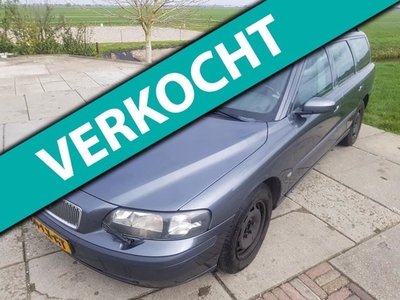 Volvo V70 2.4 D5 AUT 2003 Grijs Airco/Cruise/Leder/Topstaat!