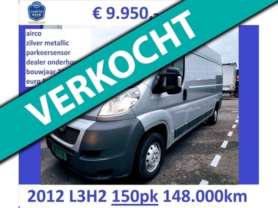 Z. Fiat Ducato 2012 150pk L3H2 zilver euro 5 / 599cm Airco