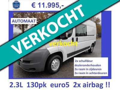 Z. Fiat Ducato 2013 L3H2 2.3L 130pk AUTOMAAAT wit