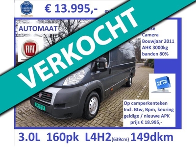 Z. Fiat Ducato 3.0L - 160pk -L4H2 - AUTOMAAT - airco -