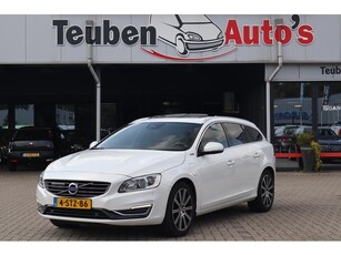 Volvo V60 2.4 D6 AWD Plug-In Hybrid Summum Bruin lederen