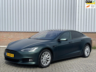 Tesla Model S 75D Mat Groen Wrap/ Enhanced Autopilot/ Winterpakket/ Premium Audio