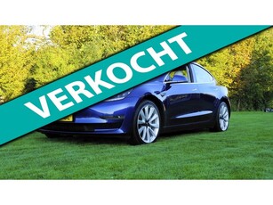 Tesla Model 3 Long Range AWD 75 kWh Trekhaak ivoor leder