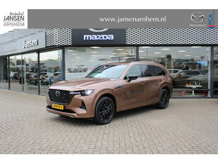 Mazda CX-80 2.5 e-SkyActiv PHEV 327 Homura Plus , Demovoordeel € 5.300,-, Automaat, Trekhaak, Alarm, Pano/Schuifdak, 7-Zits, Leder, 360 Camera, Bose, Adap Cruise, LMV 20 Inch