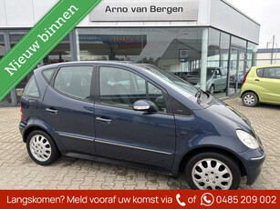 Mercedes A-klasse 140 Elegance, airco, cruisecontrol, schuif-/kanteldak af fabriek, trekhaak, nieuwe APK.