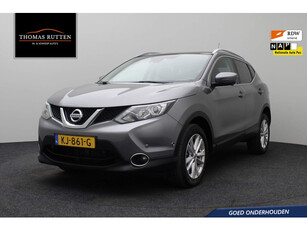 Nissan Qashqai 1.2 Business Edition NAP | Panorama dak | Automaat | Navigatie | Camera | Lederen bekleding | Cruise control | Trekhaak | Climate control | Bluetooth | Voorruit verwarming | PDC | Lichtmetaal | Elektrische ramen + spiegels