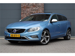 Volvo V60 2.4 D6 Twin Engine R-Design Aut6 | Schuifdak | Adaptieve Cruise Control | Memory | Camera | Keyless Go | Dodehoekassistent | Harman&Kardon | Nappa Leder | Dynamisch Bi-Xenon | Navigatie Sensus |