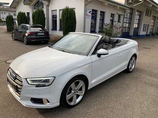 Audi A3 Cabriolet 35 Tfsi S-Tronic S-LINE ** LED, VIRTUAL, KEYLESS, NEKVERW, 18-inch LMV, ** UNFALLFREI - Slechts 33.410km. ** ** INFORMEER OOK NAAR ONZE AANTREKKELIJKE FINANCIAL-LEASE TARIEVEN **