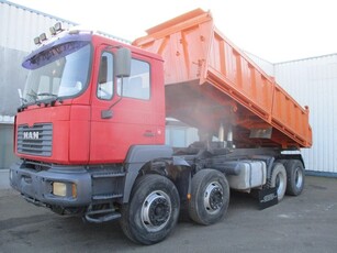 MAN 35.414 , 8x4 , ZF Manual , EURO 3 , 3 way tipper