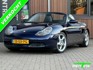 Porsche Boxster 986 2.7 handbak leder cruise complete historie!