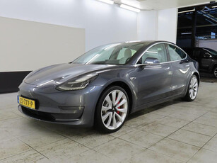 Tesla Model 3 PERFORMANCE AWD 75KWH 462PK/PANO/LEER/FABRIEKSGARANTIE