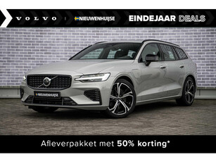 Volvo V60 2.0 T6 Plug-in hybrid AWD Plus Dark | Long range | Adaptieve cruise control | Panorama dak | Stoel/stuur verwarming | Sport Stoelen | 19