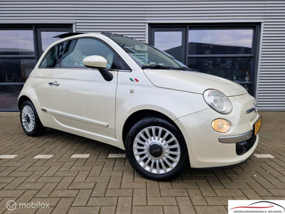 Fiat 500 1.2 Lounge LEDER SCHUIFKANTELDAK NAP! AUTOMAAT