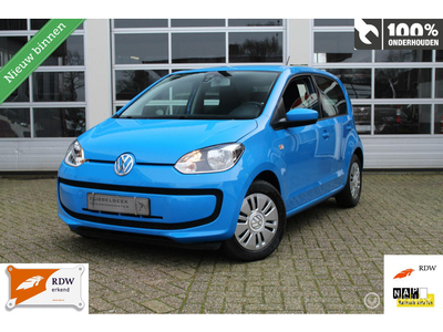 Volkswagen Up! 1.0 Move UP! 5-DEURS AUTOMAAT AIRCONDITIONING IN HOOGTE VERST.VOORSTOEL STUURBEKR. CENTRALE VERGR. ELEK.RAMEN RADIO/CD/AUX ESP ISOFIX SPIEGELS ELEK.VERST-+VERWARMBAAR BANDENSP.CONTR.SYS. *Verkocht*