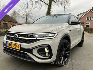 Volkswagen T-Roc DSG 3 X R-LINE1.5 TSI Business Panoramadak Beats Audio Q Licht Matrix 19 Inch Camera Black Style Afn Trekhaak Keyles Two Tone Stuur + Stoel verwarming Dynamisch Knipperlicht Side Assist