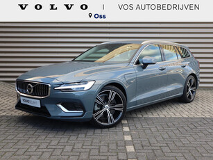 Volvo V60 T8 Recharge AWD Plus Bright l Adaptieve Cruise Control met Pilot Assist l Elektrisch bedienbare bestuurdersstoel met geheugen l Park Assist voor + achter & camera l Verwarmbare voorstoelen & achterbank l Verwarmbaar stuurwiel l DAB+ l Apple CarP