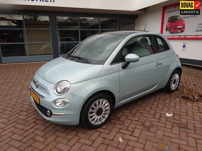 Fiat 500 1.0 Hybrid Dolcevita Verde Rugiada metallic /Navi./Apple Car play/Android/Climate Control/Panoramadak/PDC/Cruise Contr.