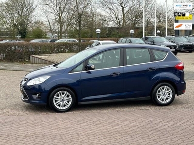 Ford C-Max 1.0 Titanium,bj.2013,kleur:blauw !! Climate,Sportvelgen,NAP met 115399 km.en APK tot 12/2024,distributie pas vernieuwd.