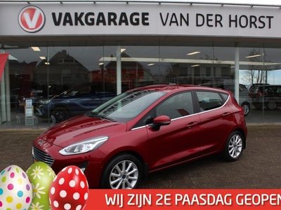 Ford Fiesta 1.0 EcoBoost Titanium 100pk 5deurs 1e eigenaar Navigatie, Cruise control , Climate control, Bluetooth LM velgen , winter pack , blindspot , camera