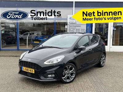 Ford Fiesta 155PK EcoBoost Hybrid ST-Line X | Slechts 21.000KM | Stoel, Stuur & Voorruitverwarming | Dodehoek detector | Adapt. Cruise | Climate | Navi | Achterspoiler | AR camera