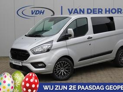 Ford TRANSIT CUSTOM 320 2.0-130pk TDCI L1H1 Trend dubbele cabine AUTOMAAT. Stoelen-, spiegels- en voorraam verwarming, cruise cntrl, metallic lak, Isofix, airco, armleuningen, telefoonvoorb., parkeersensoren V+A etc. LM wielen tegen meerprijs.