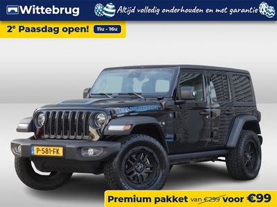 Jeep Wrangler Unlimited 4xe 380PK Rubicon SPECIALE UITVOERING / BLACK RHINO | TREKHAAK