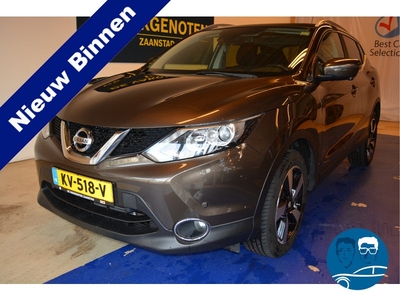 Nissan QASHQAI 1.2 N-Connecta Trekh Panodak 360Camera Cruisec Pdc Winterbnd Distriverv Lainecontr Usb/Aux mooie ruime automaat met trekhaak en extra banden set 1e eign Nederlandse auto