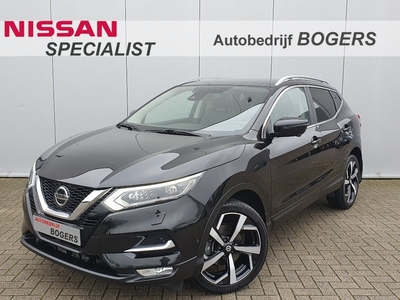 Nissan QASHQAI 1.3 DIG-T Tekna Navigatie, Panoramadak, Half Leder, LED, Trekhaak, 19