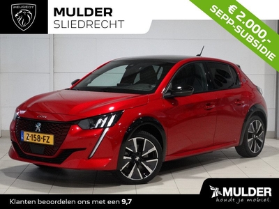 Peugeot e-208 5-deurs GT EV 3-FASEN 50kWh 136pk 12% BIJTELLING! PANODAK | NAVI | CAMERA | DRAADLOZE TELEFOONLADER | DAB+ | LM-VELGEN