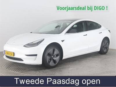 Tesla Model 3 BLACKSTYLE PANODAK STD RANGE RWD PLUS 60 kWH 4% BIJTELLING LEDER.NAVI.CAMERA.AUTOPILOT, STOELVERWARMING EN NOG VEEL MEER!