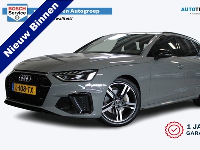 Audi A4 Avant 40 TFSI S edition Competition | Incl. 1 jaar garantie | Black optic | S-line interieur/exterieur | Full LED | Cruise | Bang & Olufsen | Elek. achterklep | Virtual cockpit | Zwarte hemel | Apple carplay |