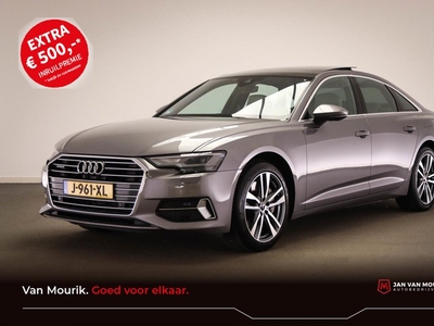 Audi A6 Limousine 50 TFSI e quattro Business edition | VULCANO LEDER | HOUTAFWERKING | PANORAMADAK | STUURWIELVERWARMING | DEALER ONDERHOUDEN