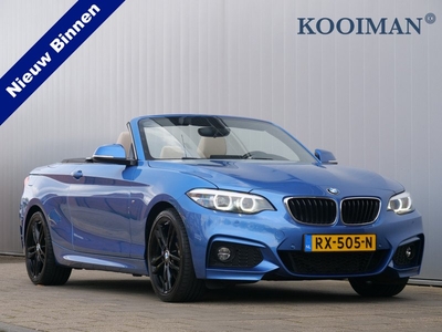 BMW 2 Serie Cabrio 220i High Executive 184pk Automaat M-pakket Leder / LED / 18 Inch / Camera