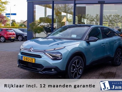 Citroen E-C4 Shine 50 kWh Panodak HUD | Prijs rijkaar incl. 12 mnd garantie | Navigatie Camera Stuurverwarming Leder