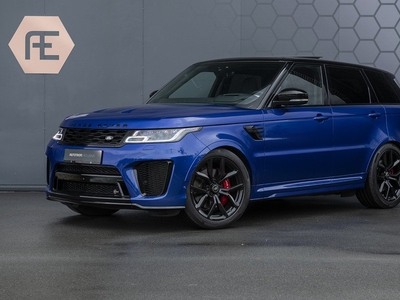 Land Rover Range Rover Sport SVR 5.0 V8 | ADAPTIVE CRUISE | PANORAMADAK | ELEKTRISCHE TREKHAAK | HEAD-UP | PANORAMADAK | STOELKOELING V+A | STUURVERWARMING | SOFTCLOSE | MERIDIAN SURROUND 825W | DEALER ONDERHOUDEN |