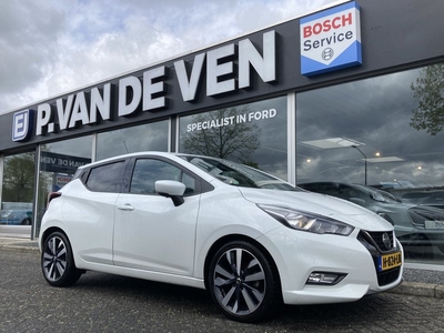 Nissan Micra 1.0 IG-T Tekna 100pk/74kW Automaat | Full Options! | Dodehoek | 360° camera | Keyless | Navi | Eerste eigenaar! | Dealeronderhouden | etc. etc.