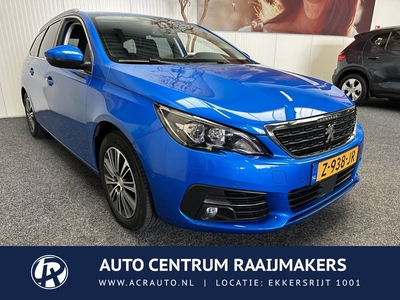 Peugeot 308 SW 1.2 PureTech Blue Lease Allure NAVIGATIE CRUISE CONTROL APPLE CARPLAY/ANDROID BLUETOOTH AUTOTELEFOON RIJSTROOKSENSOREN ACHTERUITRIJCAMERA ZEER MOOI !! LOCATIE 1001