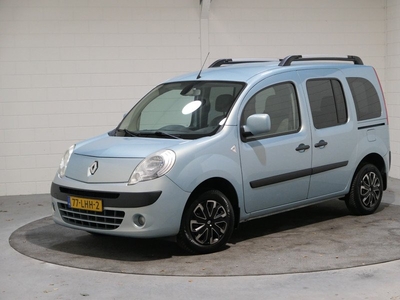 Renault Kangoo Family Automaat 5P 1.6-16V Expression two tone NL, 2e Eig. Boekjes, Nap, RUIMTE !! .. 2 Schuifdeuren, Dakrails, Airco, Audio, Trekhaak, enz. ...