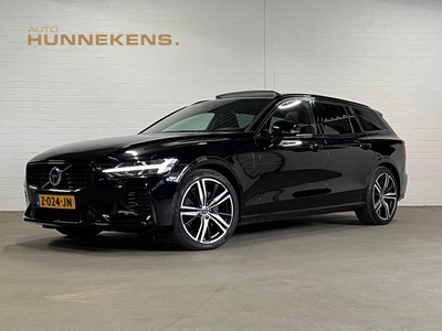 Volvo V60 2.0 T6 Recharge AWD R-Design | Open dak | Trekhaak | Massage | Harman/Kardon | BLIS | 360 Camera