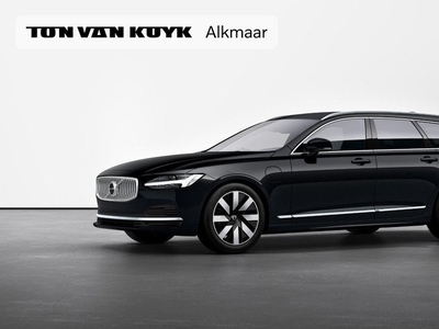 Volvo V90 T6 Recharge 350PK AWD Core Bright / 19'' / 360gr Camera / Extra getint glas / Adaptive cruise / Leder / BLIS / Stoel+Stuur+achterbank Verwarming / Elektr. Verstelbare Stoelen /