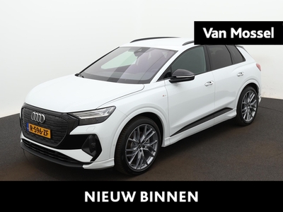 AUDI Q4 e-tron 40 Launch edition S Competition 77 kWh 204 PK | Warmtepomp | Dynamiekpakket | Achteruitrijcamera | Apple Carplay | Android Auto | Cruise control | Comfortairconditioning 3-zones | Optiekpakket zwart | Spiegelkappen zwart | LED Matrix Koplampen |...