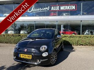 Fiat 500 1.0 Hybrid Star Met diverse opties: Clim. control - Cruise control - ParkS-A - Panoramadak - Navi - U-connect - Radio/USB/AUX - MF Led. Stuurwiel - Tel. voorbereid. - ML - Led. bekleding - LMV - CD+AB - Rame