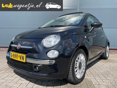 Fiat 500 C 0.9 TwinAir Lounge Cabrio *zwart met zwarte kap