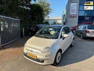 Fiat 500 1.2 Lounge Automaat, Apk 08/2025, Glazen Dak, Blue